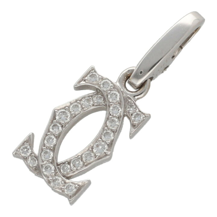 楽天市場】【中古】 Cartier カルティエ 2Cチャーム K18WG ホワイト 