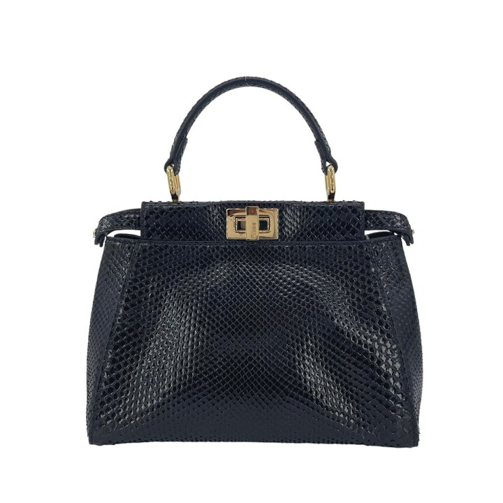 楽天市場】【中古】 Fendi フェンディ ピーカブー スモール パイソン  