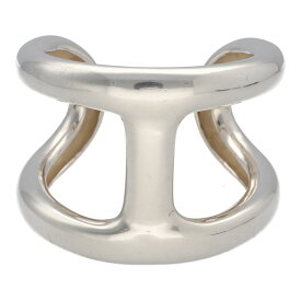 【中古】 HERMES エルメス オスモズ カフバングル シェーヌダンクル SV925 シルバー アクセサリー ブレスレット ヴィンテージ メンズ レディース 25021424 AO