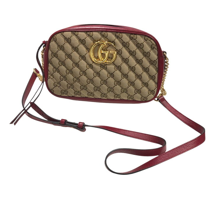 楽天市場】【中古】 GUCCI グッチ 447632 GGマーモント キルティング  