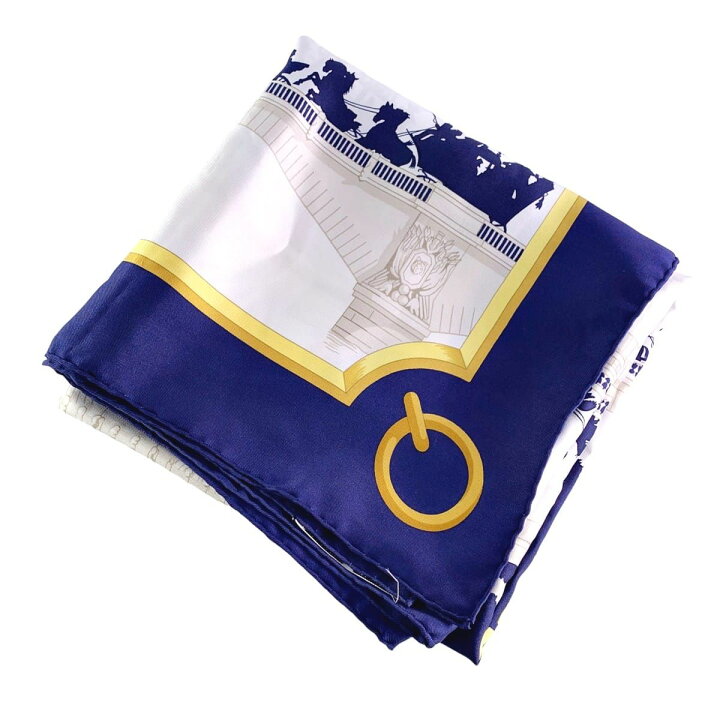 楽天市場】【中古】 HERMES エルメス カレ90 レディースマフラー 