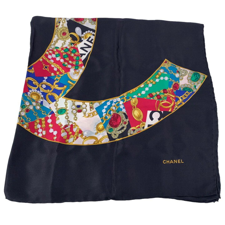 楽天市場】【中古】 CHANEL シャネル レディーススカーフ シルク 