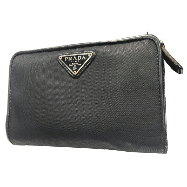 楽天市場】【中古】 PRADA プラダ 2つ折り財布 ナイロン/サフィアーノ 