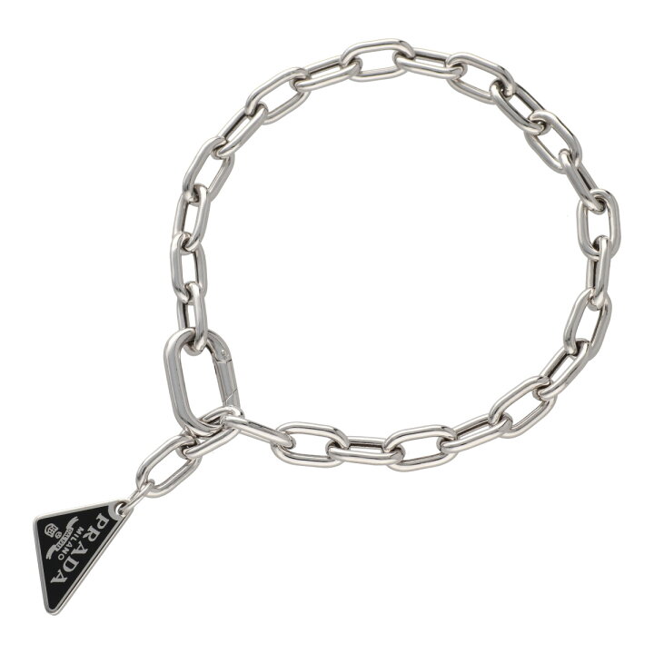 楽天市場】【中古】 PRADA プラダ ロゴプレート チェーン ブレスレット 