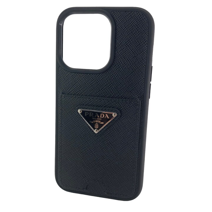 楽天市場】【中古】 PRADA プラダ iPhoneケース 14Pro 1ZH163 黒 