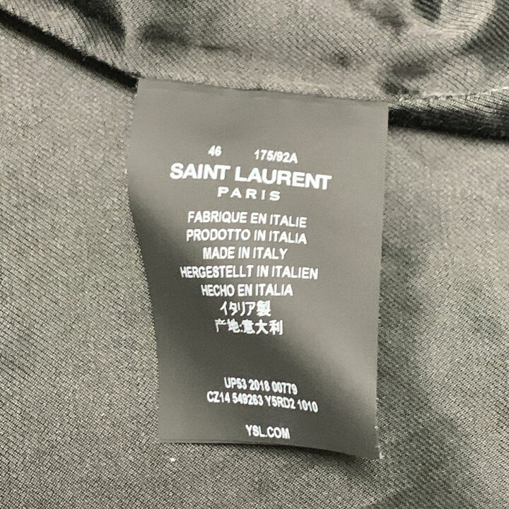 楽天市場】【中古】 Saint Laurent サンローラン レザー ダブル  