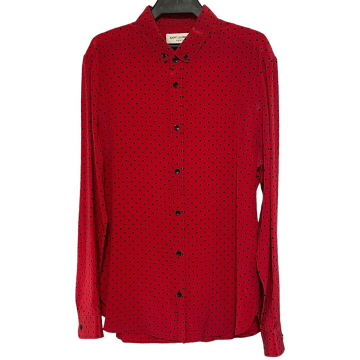 楽天市場】【中古】 Saint Laurent サンローラン ドット柄 シルク 