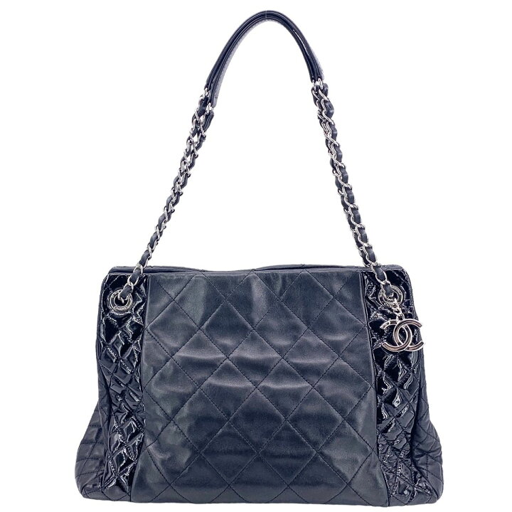 楽天市場】【中古】 CHANEL シャネル マトラッセ チェーントート黒 