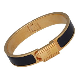 【中古】 HERMES エルメス ブレスレット クリックカデナ バングル PM レディース アクセサリー ネイビー ゴールド 24024814 UY