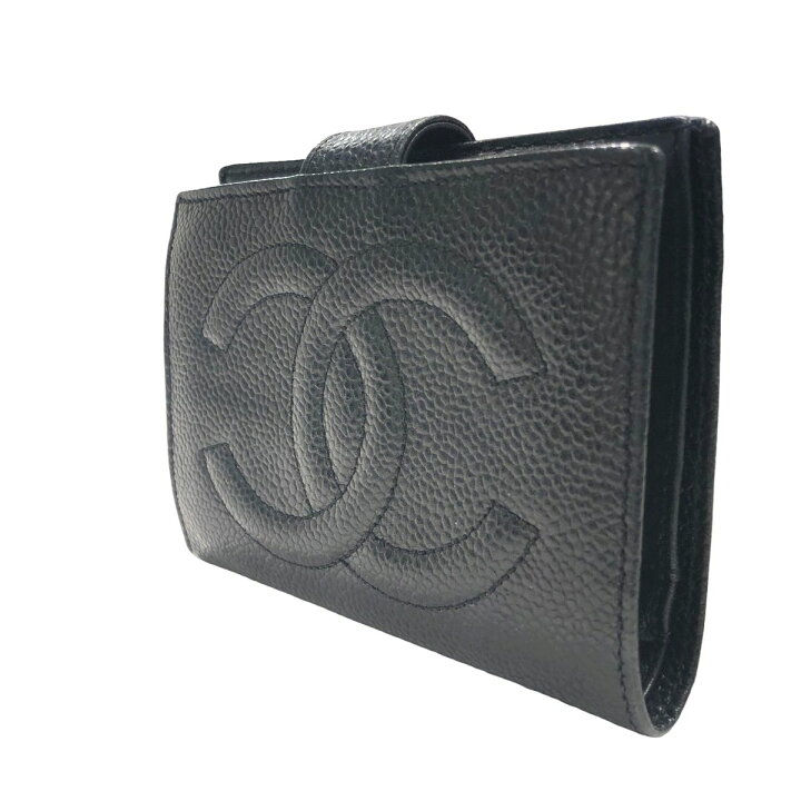 楽天市場】【中古】 CHANEL シャネル キャビアスキン ココマーク 