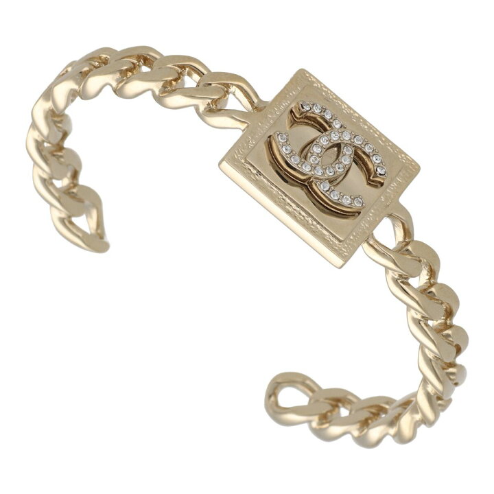 楽天市場】【中古】 CHANEL シャネル ココマーク プレート バングル 