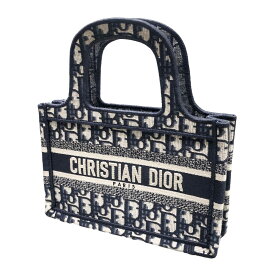 【中古】 Christian Dior クリスチャン・ディオール ハンドバッグ S5475ZRIW-928U ブックトート ミニ キャンバス オブリーク 23014442 AK
