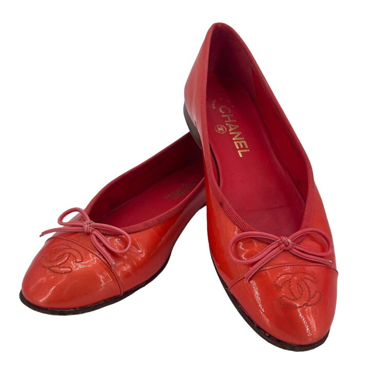 楽天市場】【中古】 CHANEL シャネル パンプス バレリーナパンプス 37 
