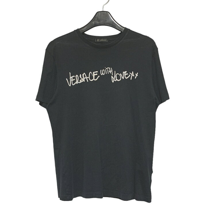 楽天市場】【中古】 VERSACE ヴェルサーチ ロゴプリント 半袖Tシャツ M 