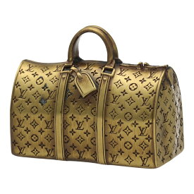 【中古】 LOUIS VUITTON ルイ・ヴィトン キーポル ペーパーウェイト モノグラム ゴールド ノベルティ ボストンバッグ 23046728 RS