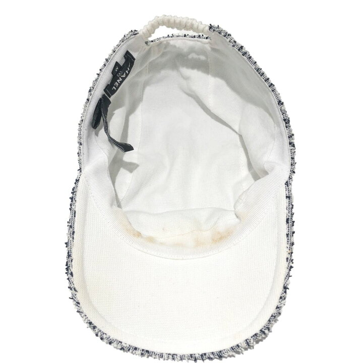楽天市場】【中古】 CHANEL シャネル キャップ ツイード ココマーク