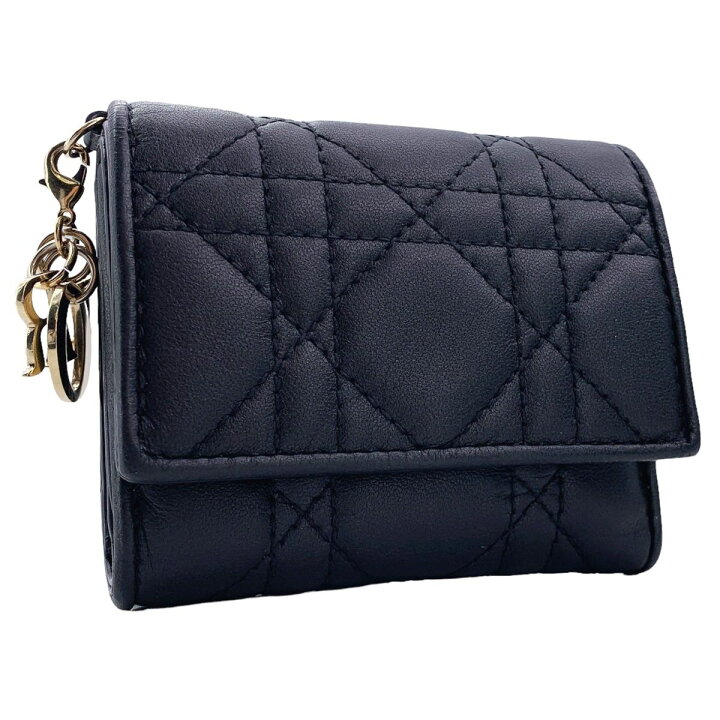 楽天市場】【中古】 C.Dior ディオール LADY DIOR ロータスウォレット  