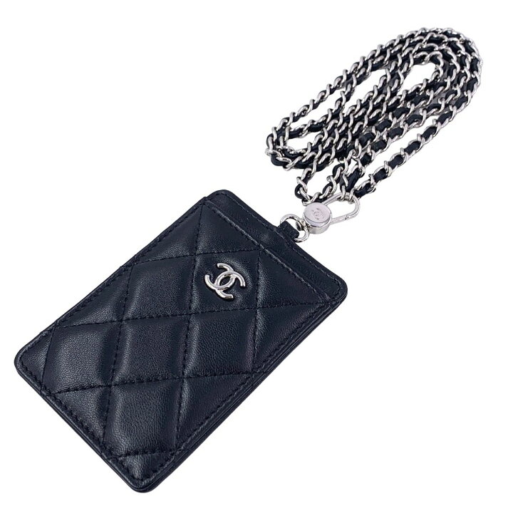 楽天市場】【中古】CHANEL シャネル マトラッセ チェーン パスケース  