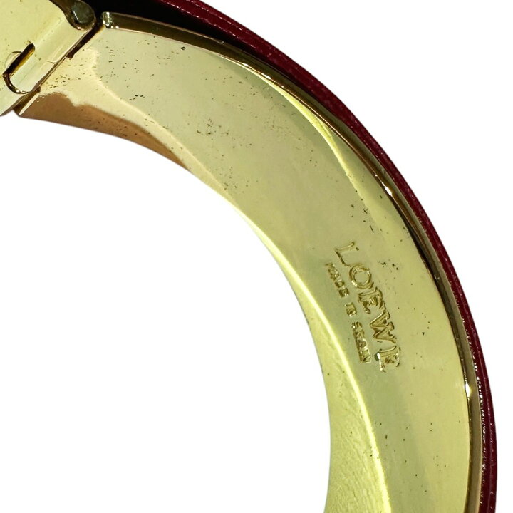 楽天市場】【中古】 LOEWE ロエベ アナグラム ロゴバングル レッド  