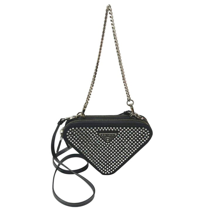 楽天市場】【中古】 PRADA プラダ トライアングル ビジュー チェーン 