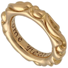 【中古】 CHROME HEARTS クロムハーツ スクロールバンドリング 10号 22K ゴールド 指輪 アクセサリー 25039226 RS