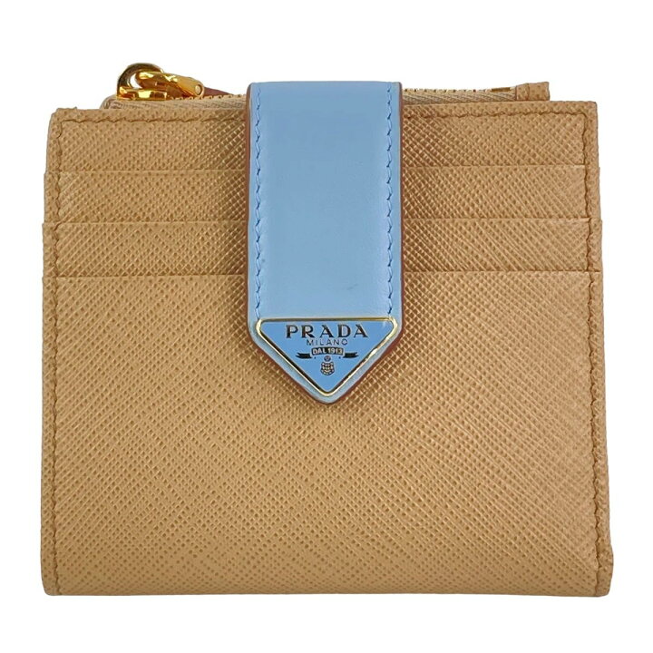 楽天市場】【中古】 PRADA プラダ サフィアーノ タブ 2つ折り財布  