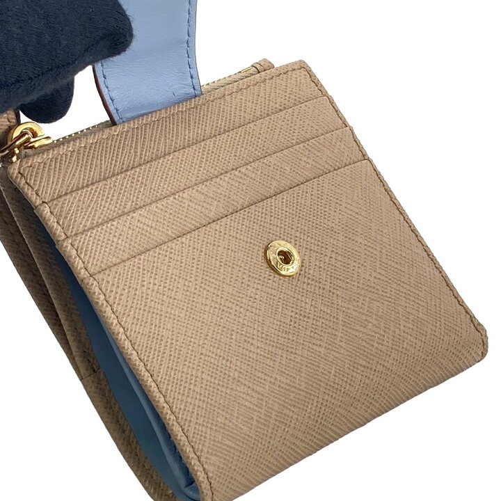 楽天市場】【中古】 PRADA プラダ サフィアーノ タブ 2つ折り財布  