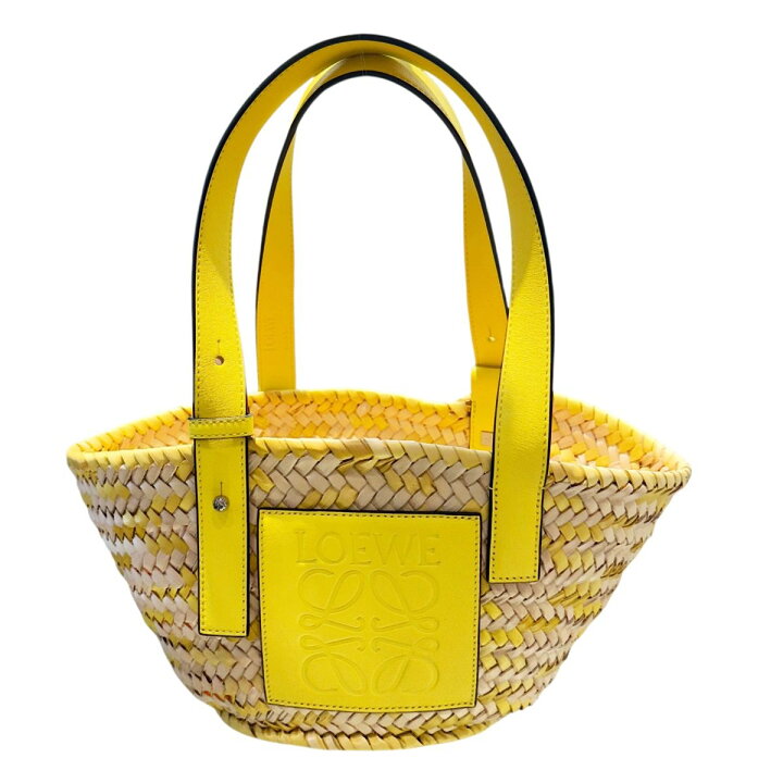 楽天市場】【中古】 LOEWE ロエベ バスケットバッグ スモール イエロー 