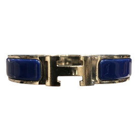 【中古】 HERMES エルメス ブレスレット クリッククラックPM ブルー/シルバー バングル アクセサリー 小物 23010013 SA