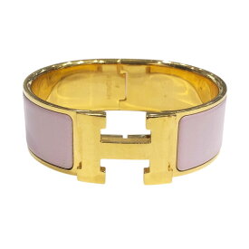 【中古】 HERMES エルメス ブレスレット クリッククラックGM バングル ゴールド/ピンク レディース アクセサリー 24009910 SA
