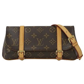 【ほぼ全品10％OFF！25日20時～5時間限定】ルイ ヴィトン LOUIS VUITTON バッグ モノグラム レディース ブランド ウエストバッグ セカンドバッグ クラッチバッグ ポーチ 2way ポシェット マレル M51159 ブラウン コンパクト おしゃれ 【中古】