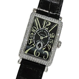 【ほぼ全品10％OFF！25日20時～5時間限定】フランクミュラー FRANCK MULLER ロングアイランド 900S6D 時計 レディース ブランド ダイヤモンド スモールセコンド 手巻き 750WG レザー ホワイトゴールド 磨き済み 【中古】