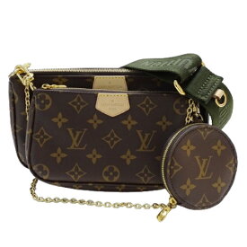 ルイ・ヴィトン LOUIS VUITTON バッグ モノグラム レディース ブランド ワンショルダー ショルダーバッグ 2way ミュルティ・ポシェット・アクセソワール カーキ M44813 LY4270 肩掛け 斜め掛け【中古】