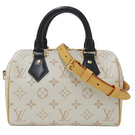 ルイ・ヴィトン LOUIS VUITTON バッグ モノグラムデュンヌ レディース ブランド ハンドバッグ ショルダーバッグ 2way スピーディ バンドリエール20 ホワイト ベージュ M46906 小さめ コンパクト 可愛い 上品 肩がけ おしゃれ 【中古】