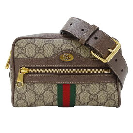 グッチ GUCCI バッグ レディース メンズ ブランド ボディバッグ ウエストバッグ レザー オフィディア ブラウン 517076 ミニバッグ 小さめ コンパクト おしゃれ 【中古】