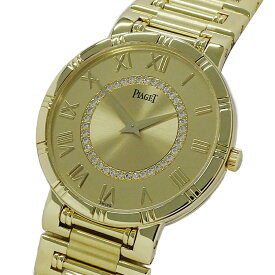【最大10％OFF!9日20時〜16日1時59分迄！】ピアジェ PIAGET 時計 メンズ ブランド ダンサー ダイヤモンド クオーツ QZ 750YG ゴールド 84023NK81 金無垢 ラウンド 磨き済み 【中古】