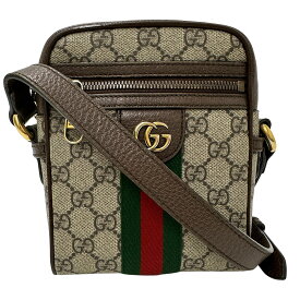 グッチ GUCCI バッグ メンズ ブランド ショルダーバッグ オフィディア GGスプリーム ベージュ ブラウン 598127 ミニバッグ 斜め掛け おしゃれ 【中古】