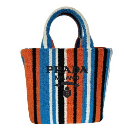プラダ PRADA バッグ レディース ブランド ハンドバッグ パイル マルチ 1BA343 可愛い モフモフ　ストラップ無し 【中古】