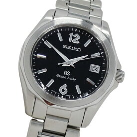 【最大10％OFF!9日20時〜16日1時59分迄！】グランドセイコー GRAND SEIKO GS 9F62-0A60 SBGX035 時計 メンズ ブランド デイト クオーツ QZ ステンレス SS シルバー ブラック 磨き済み 【中古】