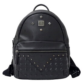 【ほぼ全品10％OFF!10日20時から4時間限定！】MCM エム・シー・エム バッグ レディース メンズ ブランド リュック バックパック ヴィセトス ブラック スタッズ 黒 おしゃれ 【中古】