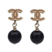 楽天市場】CHANEL ピアス ブラックの通販