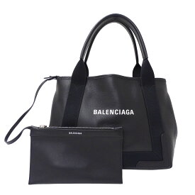 バレンシアガ BALENCIAGA バッグ レディース ブランド トートバッグ レザー ネイビーカバスS ブラック 手さげ おしゃれ 無地 シンプル おでかけ 普段使い 【中古】