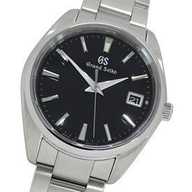【最大10％OFF!9日20時〜16日1時59分迄！】グランドセイコー GRAND SEIKO GS ヘリテージ 9F85-0AC0 SBGP013 時計 メンズ ブランド デイト クオーツ QZ ステンレス SS シルバー ブラック 磨き済み 【中古】