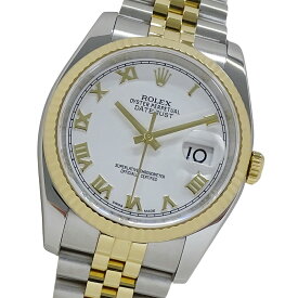 ロレックス ROLEX デイトジャスト 116233 ランダム番 時計 メンズ ブランド 自動巻き AT ステンレス SS ゴールド YG コンビ ホワイト 磨き済み 【中古】