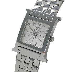 エルメス HERMES 時計 レディース ブランド Hウォッチ クオーツ QZ ステンレス SS HH1.210 シルバー 磨き済み 【中古】