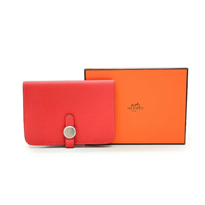 楽天市場】未使用品 HERMES エルメス ドゴン コンパクト 二つ折り財布 