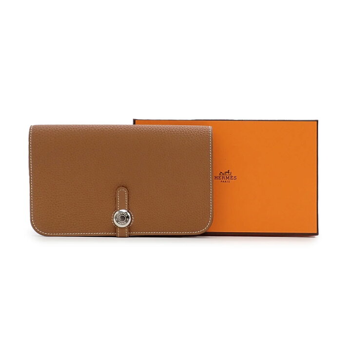 楽天市場】未使用品 HERMES エルメス ドゴンデュオ ドゴンGM 長財布  