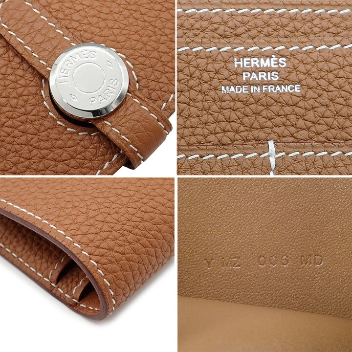 楽天市場】未使用品 HERMES エルメス ドゴンデュオ ドゴンGM 長財布 