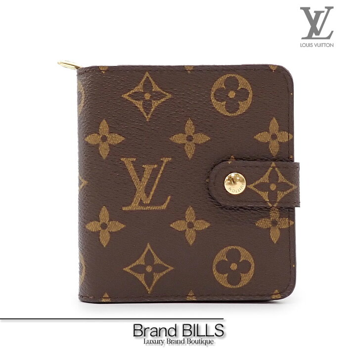 楽天市場】美品 LOUIS VUITTON ルイ ヴィトン コンパクトジップ 折り  