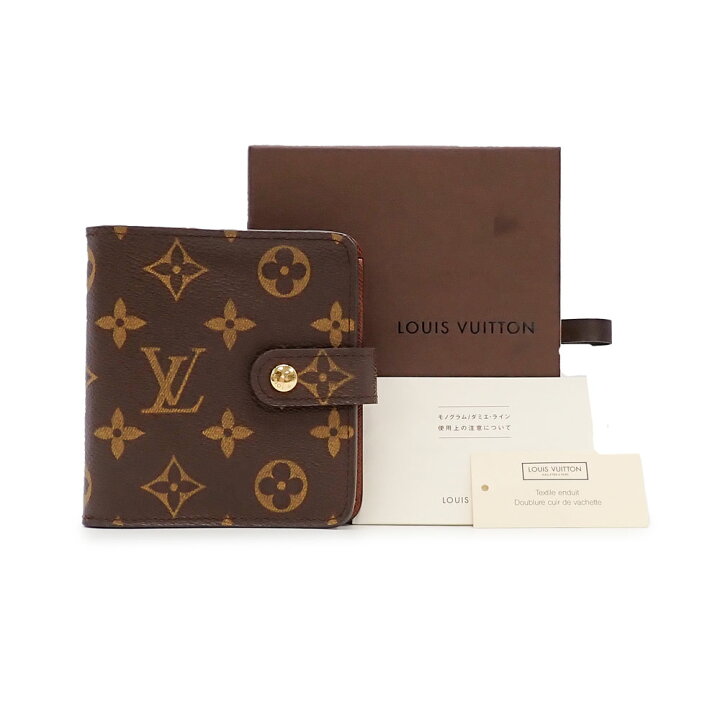 楽天市場】未使用品 LOUIS VUITTON ルイ ヴィトン コンパクトジップ 